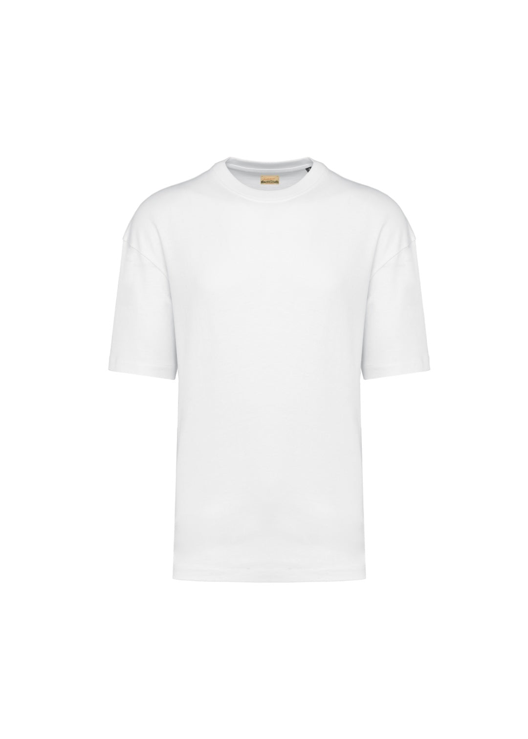 T-shirt uomo over fit Bartholomeo bianca cotone cardato