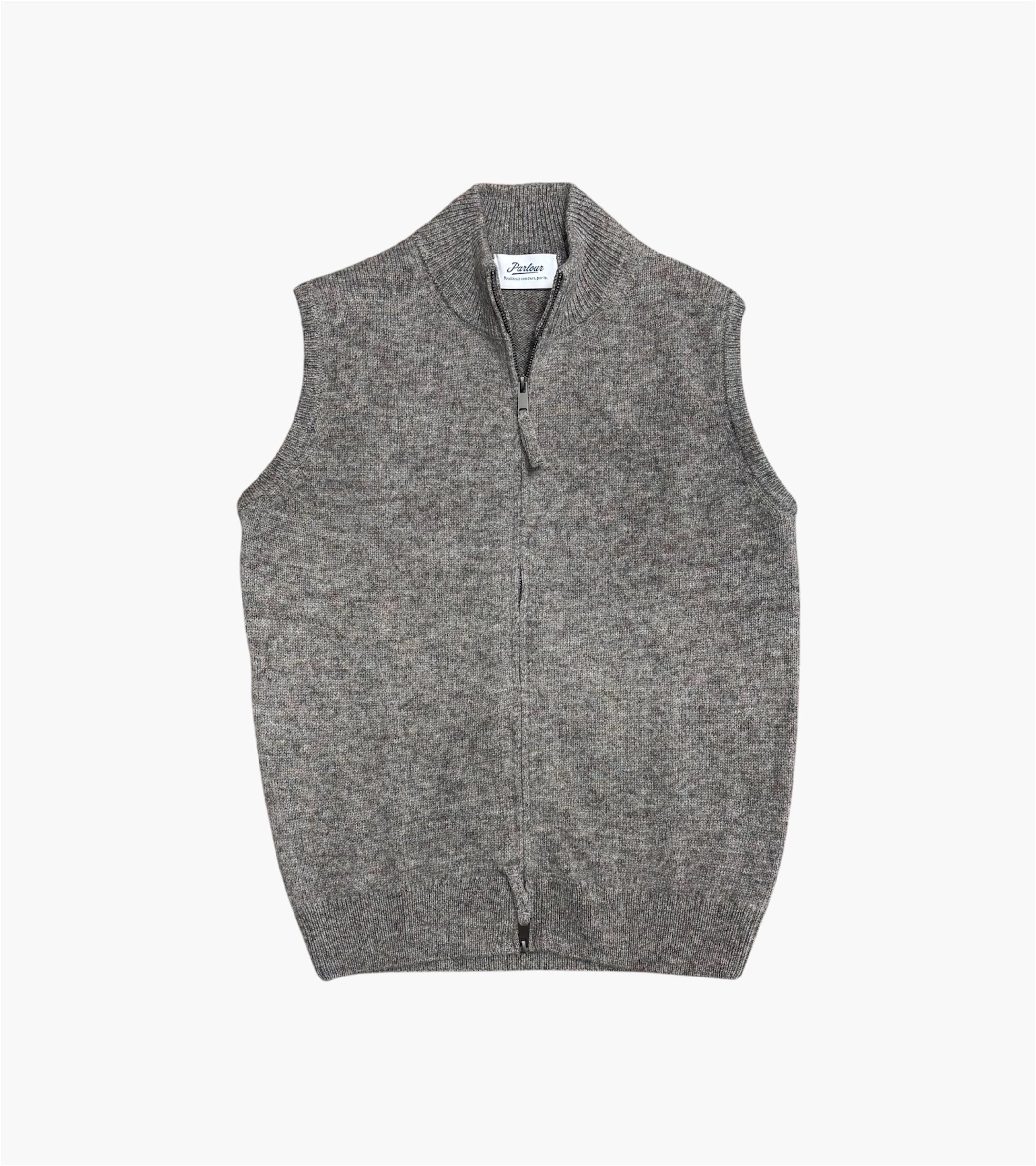GILET OTTO LANA SHETLAND CON ZIP