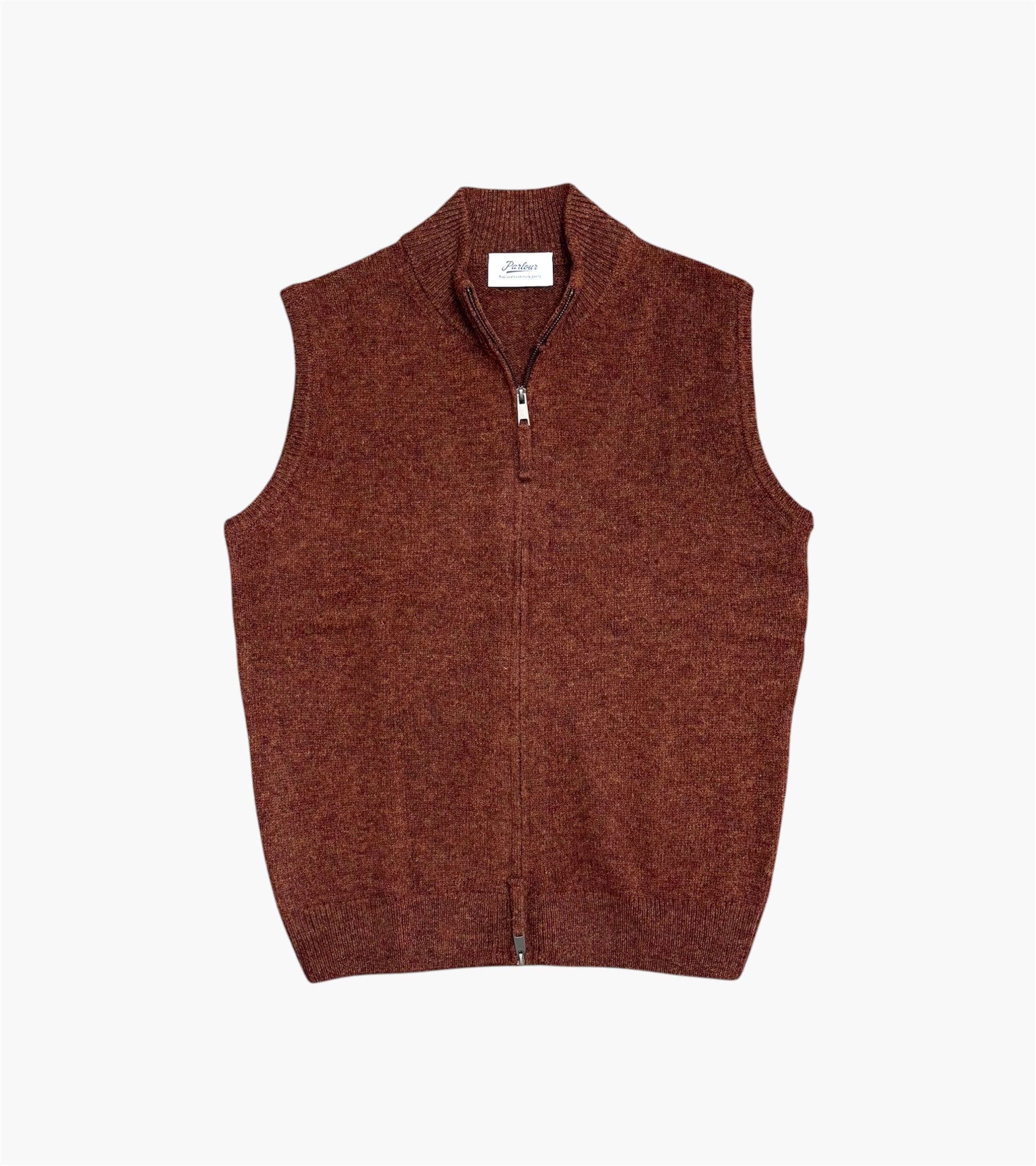 GILET OTTO LANA SHETLAND CON ZIP
