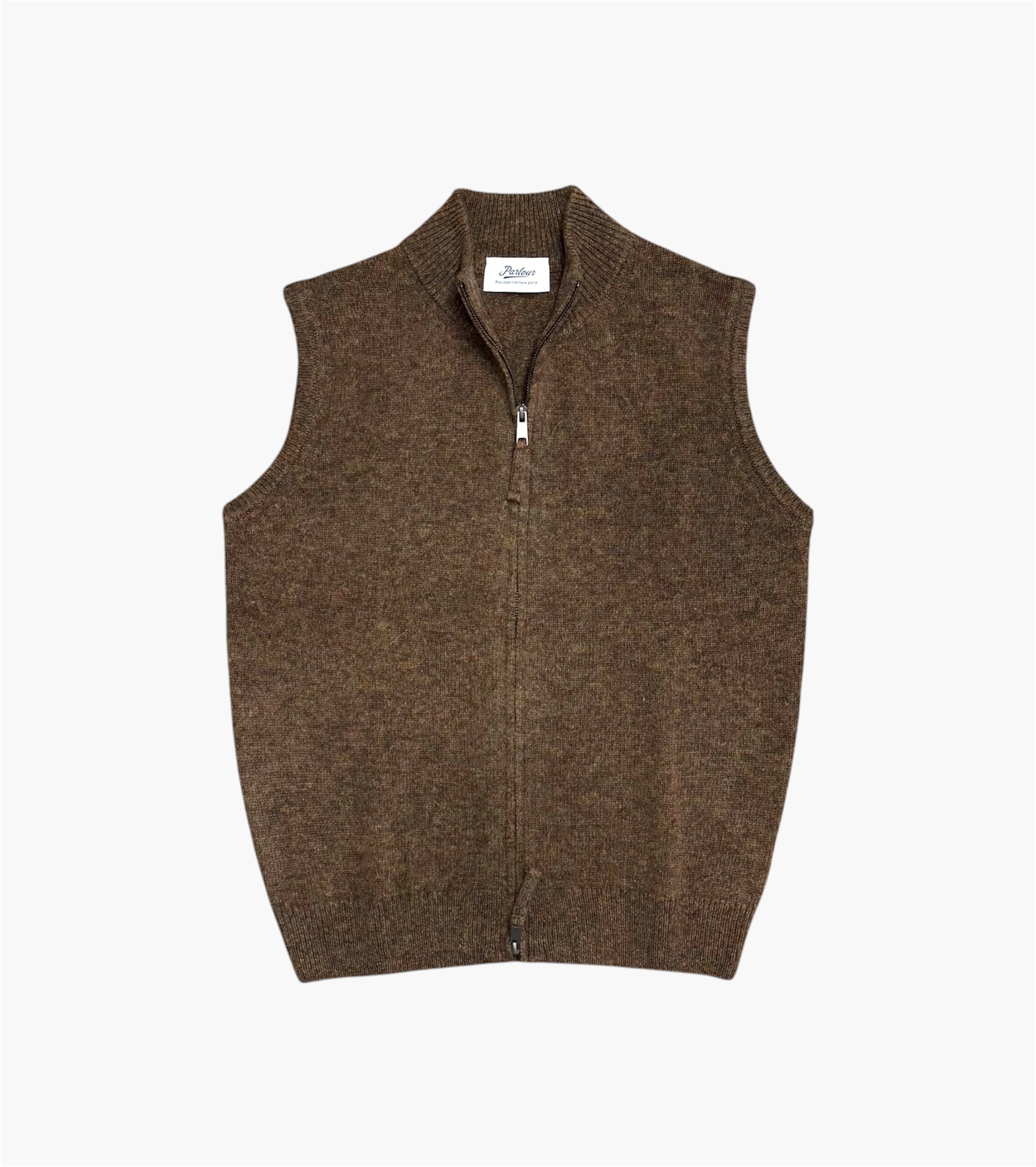 GILET OTTO LANA SHETLAND CON ZIP