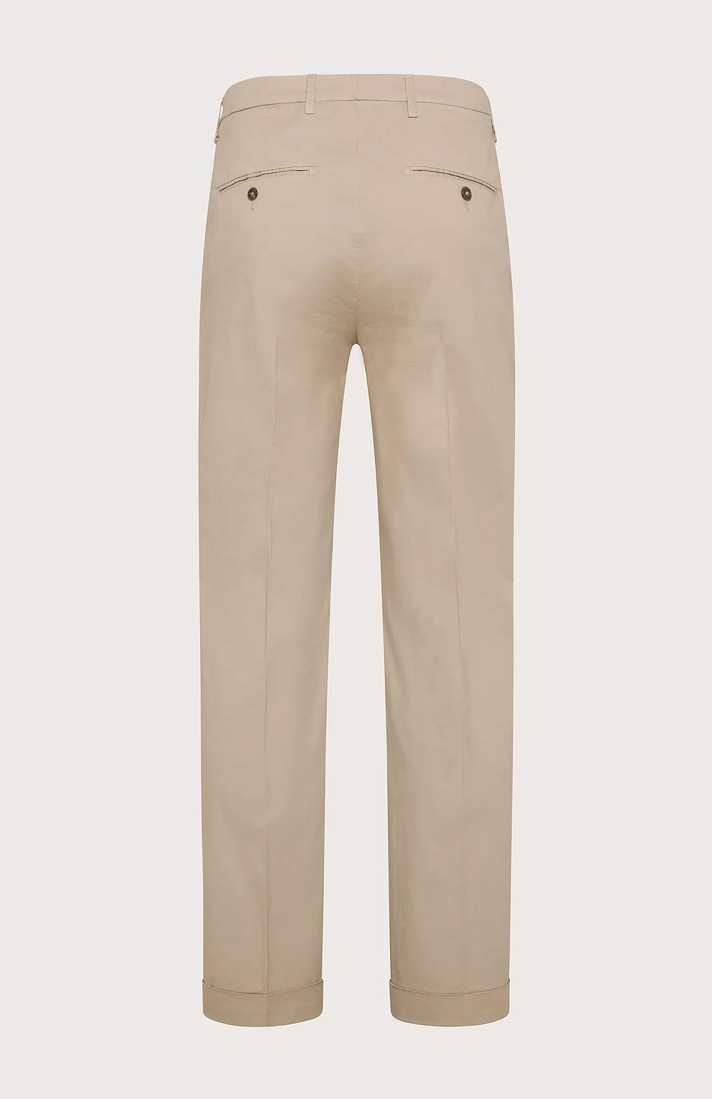 Pantaloni chino uomo cotone stretch sabbia con tasche