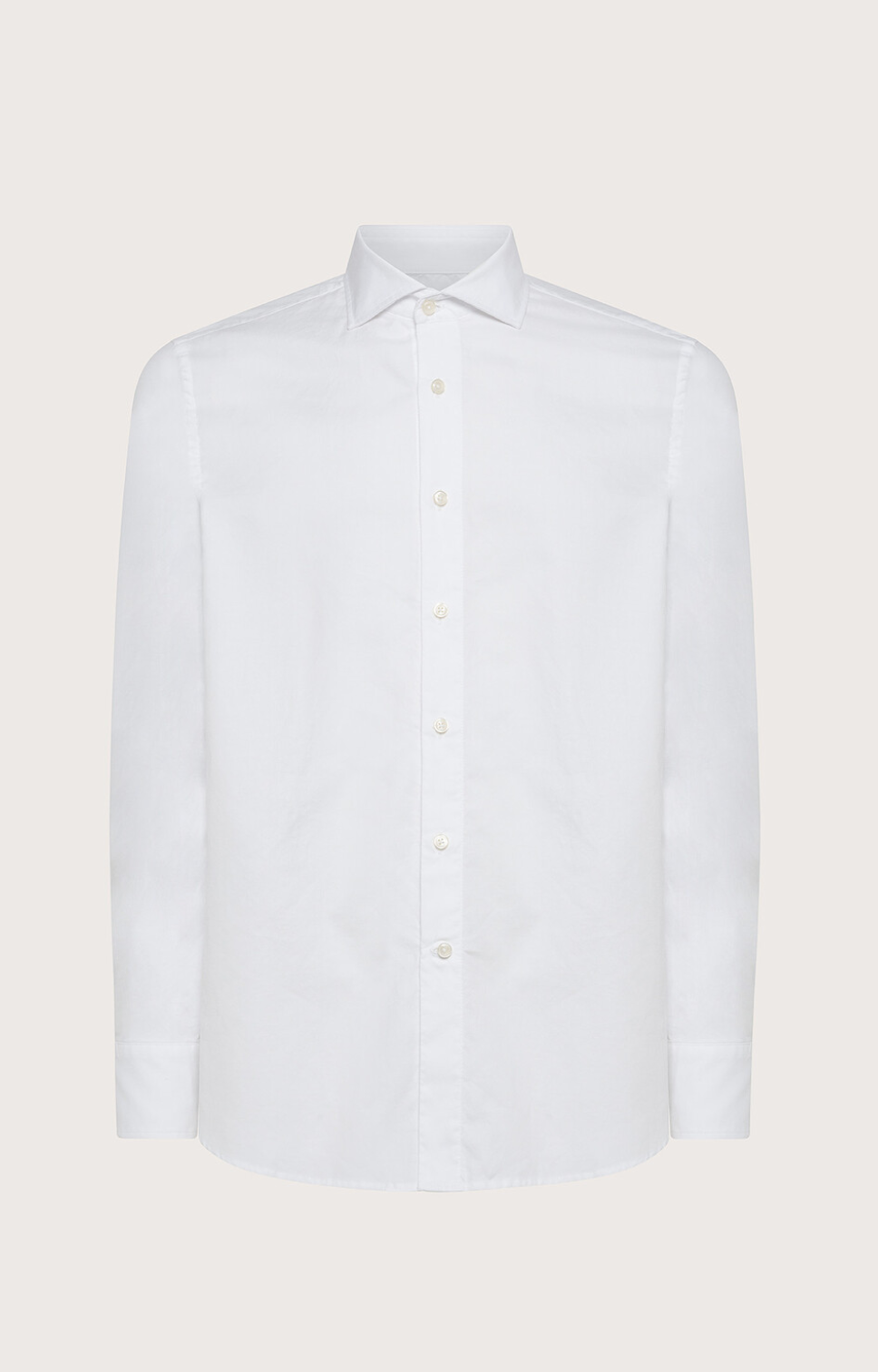 Camicia Oxford uomo bianca con collo francese in oxford ritorto