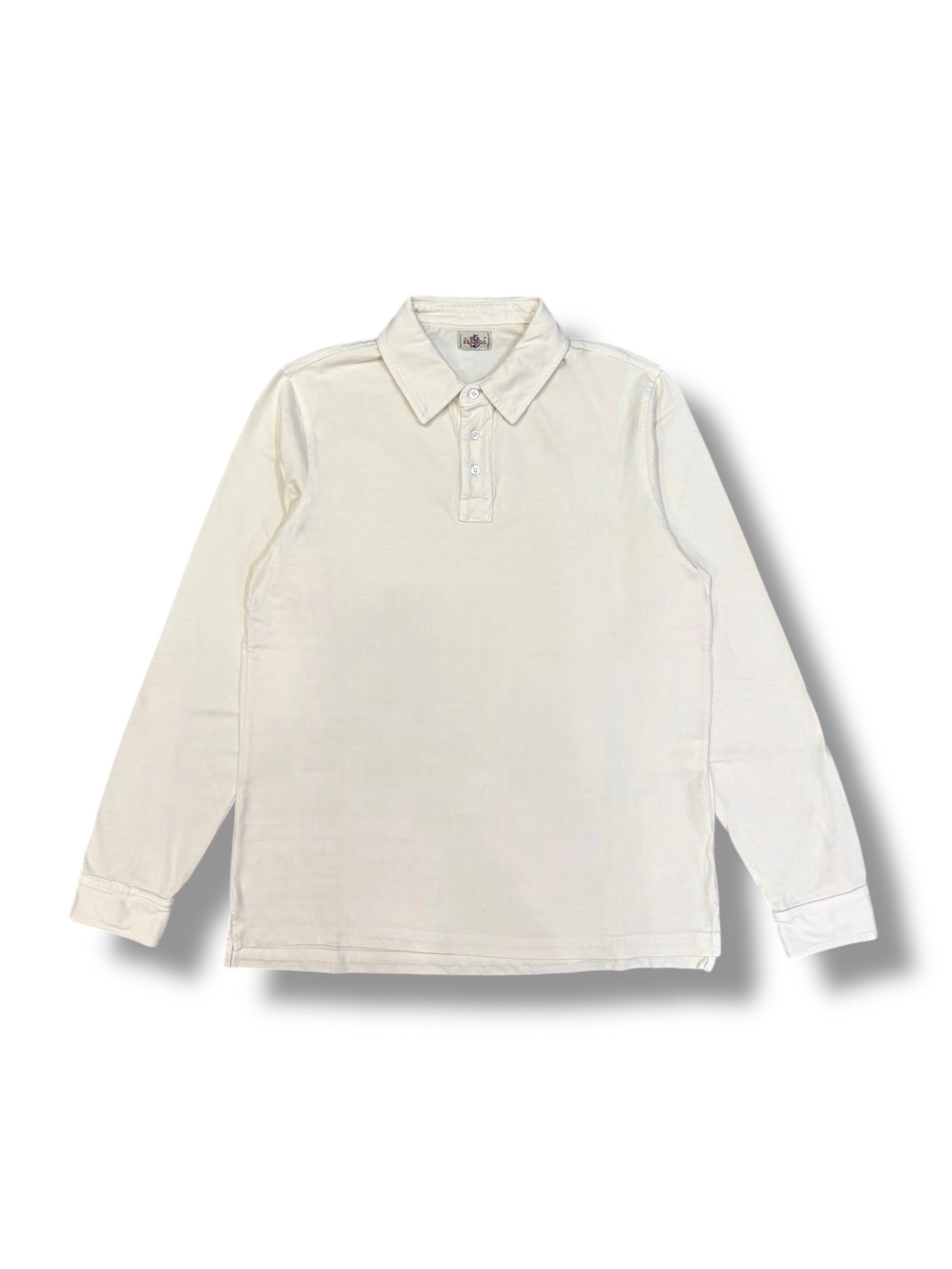 Polo uomo tinta in capo slim fit cotone burro