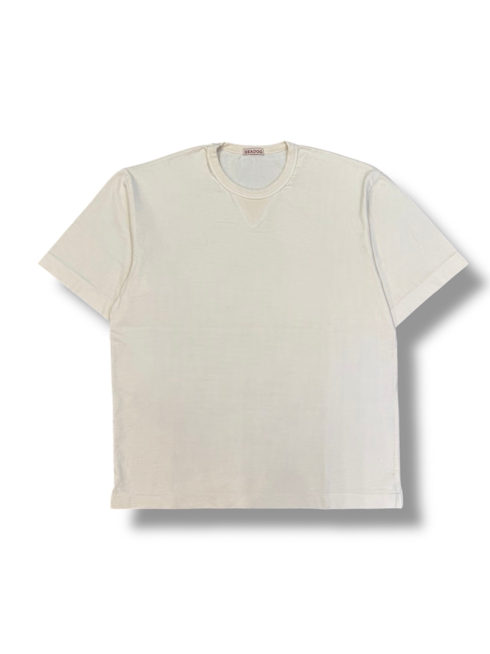 T-shirt uomo mezza manica artigianale colore burro