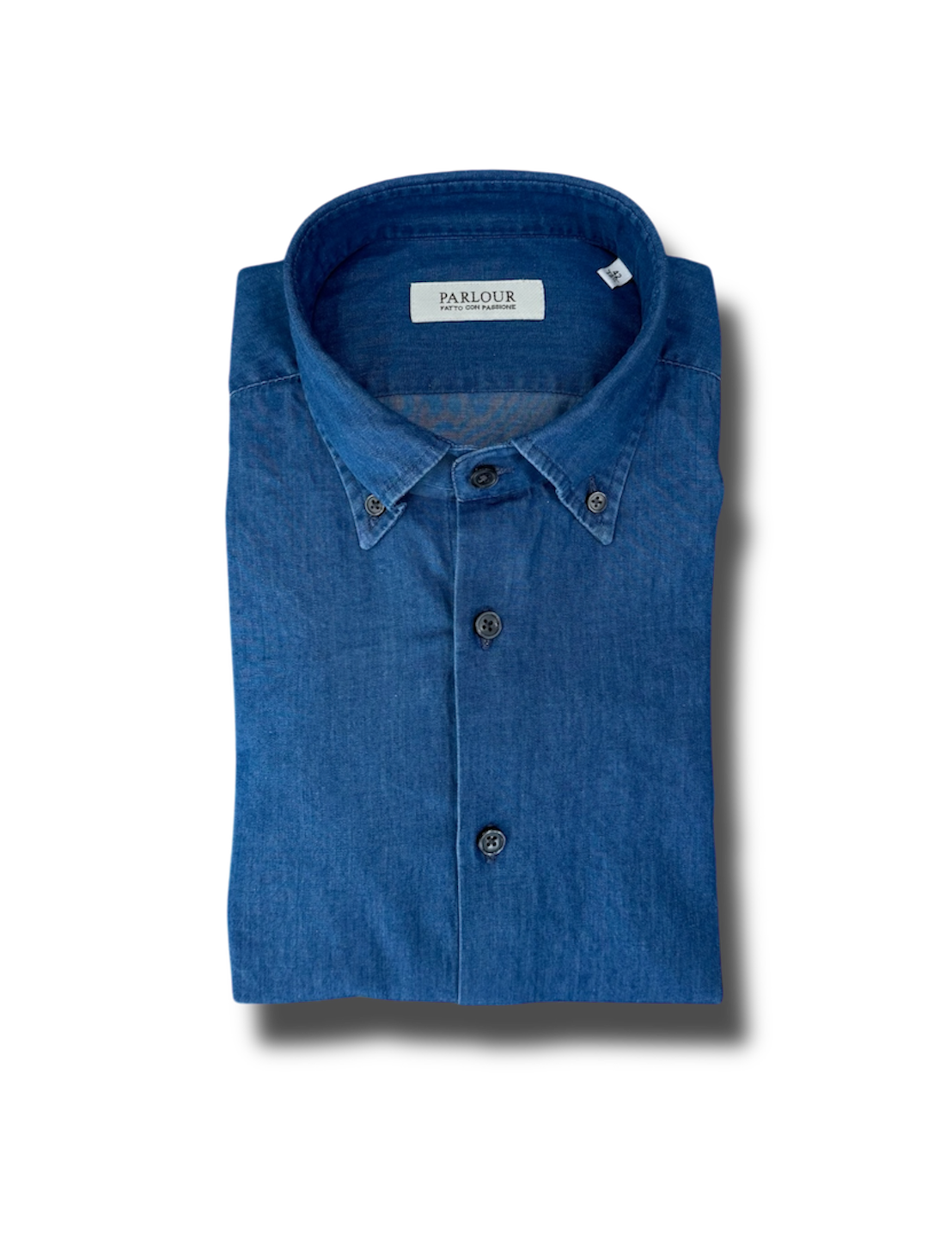 Camicia denim uomo regular fit botton down Roma