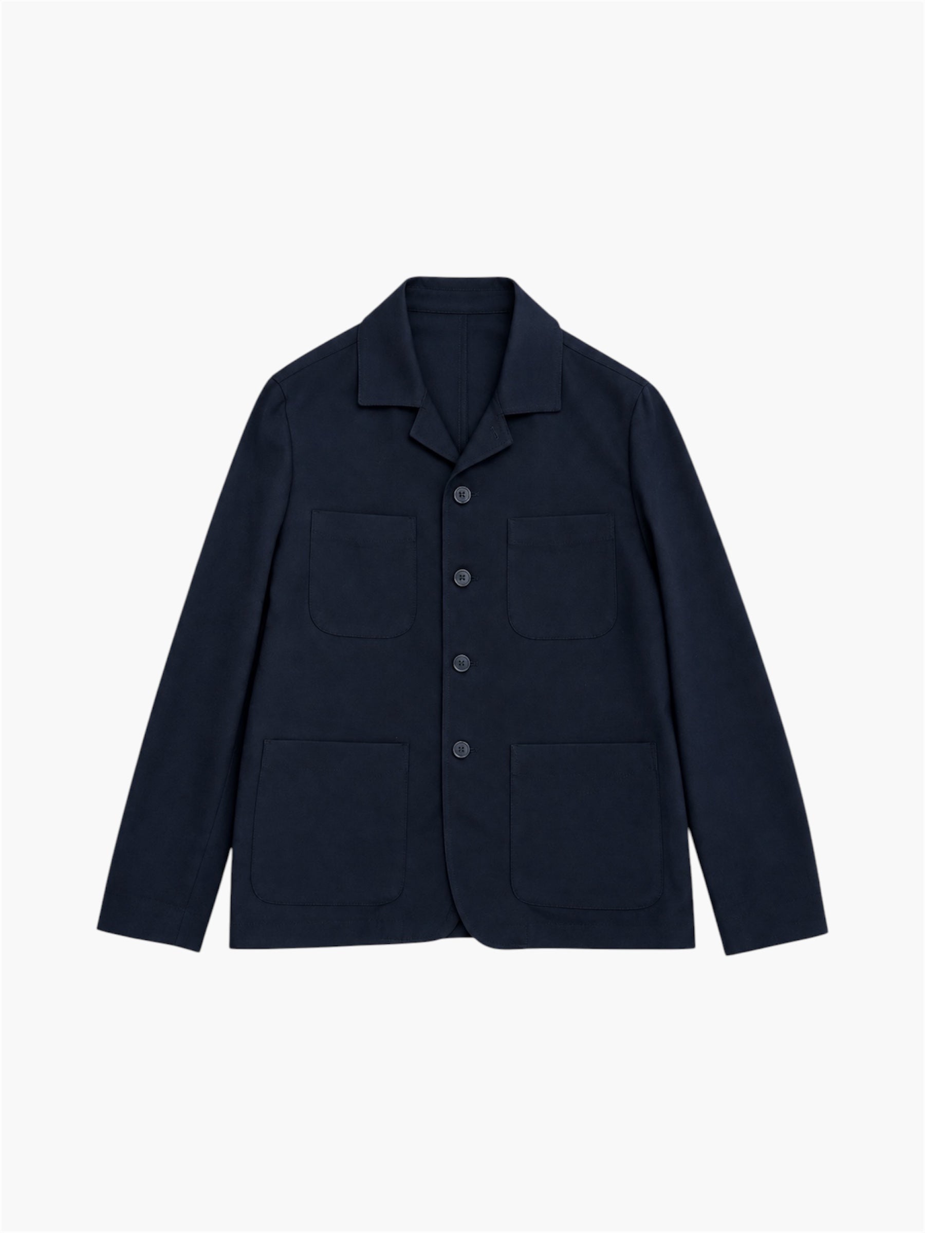 OVERSHIRT BLU IN LANA PADRENOSTRO